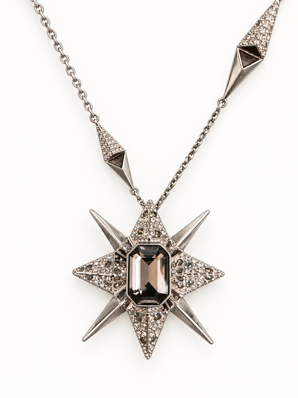 Swarovski PRISM Necklace – Rhodium-Plated Modern Star Design, Style No. 1110410